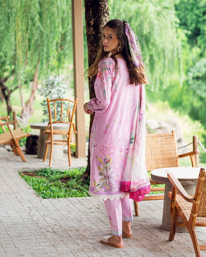 Roheenaz | Garden Veal Printed Lawn 25 | Rosey Daze by Maria Faisal - Registered Vendor of : Roheenaz - type : Ladies Clothes - 100% original wedding dresses