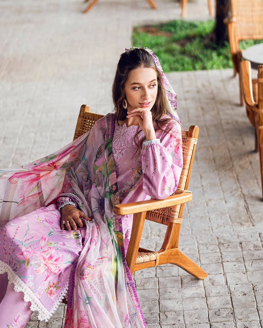 Roheenaz | Garden Veal Printed Lawn 25 | Rosey Daze by Maria Faisal - Registered Vendor of : Roheenaz - type : Ladies Clothes - 100% original wedding dresses