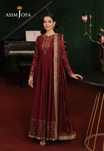 Asim Jofa | Premium Festive | AJPF-15 - Designer Dress with Intricate embroidery and embellishments. Shop elegent wedding dress at Maria Faisal.