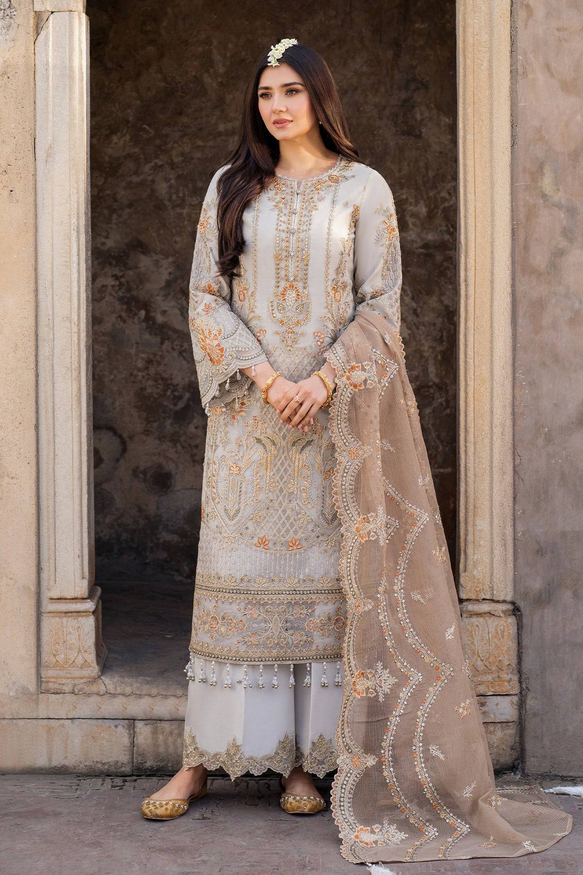 Imrozia Premium | Meeras Luxury Eid 25 | I-223 Zamurd by Maria Faisal - Registered Vendor of : Imrozia Premium - type : Ladies Clothes - 100% original wedding dresses