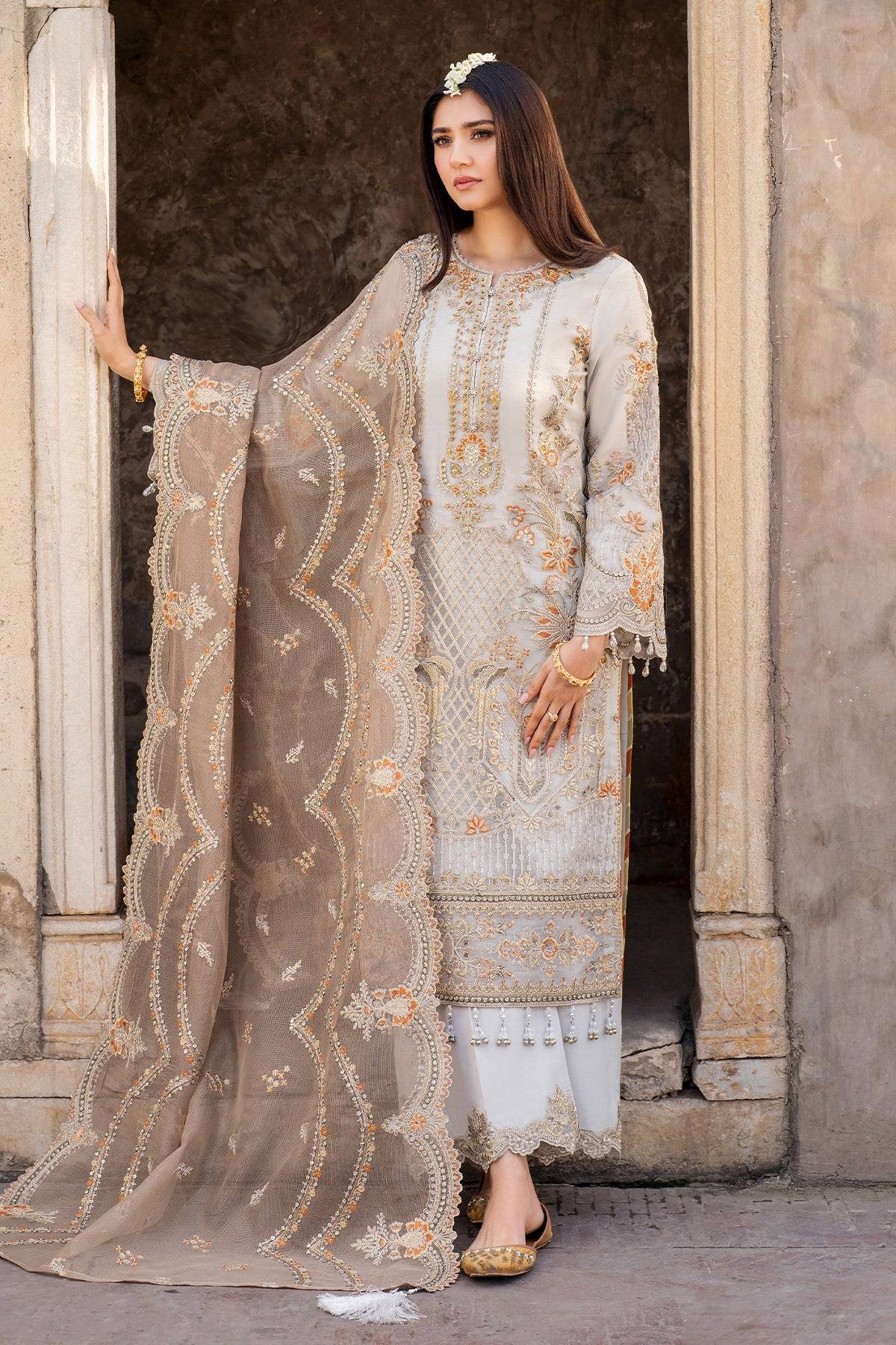 Imrozia Premium | Meeras Luxury Eid 25 | I-223 Zamurd by Maria Faisal - Registered Vendor of : Imrozia Premium - type : Ladies Clothes - 100% original wedding dresses