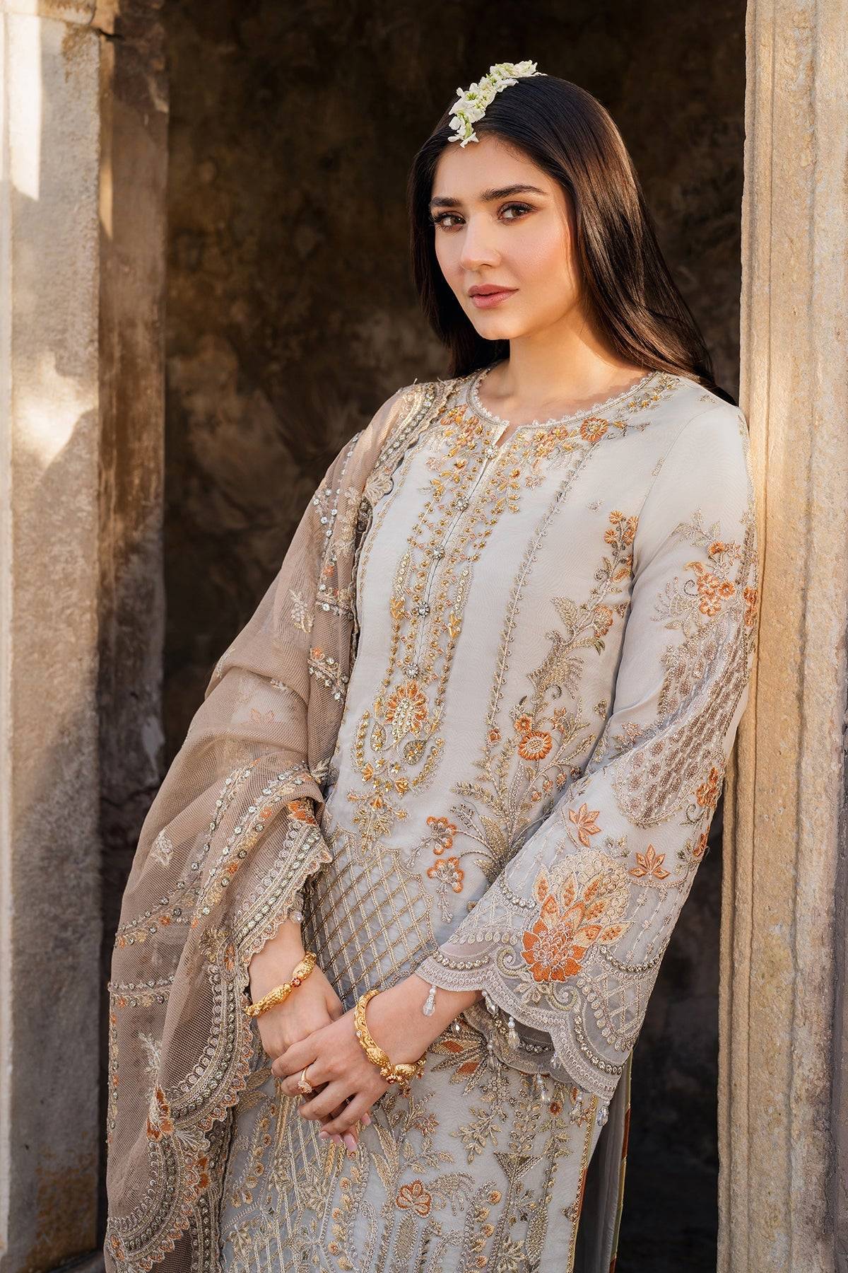 Imrozia Premium | Meeras Luxury Eid 25 | I-223 Zamurd by Maria Faisal - Registered Vendor of : Imrozia Premium - type : Ladies Clothes - 100% original wedding dresses