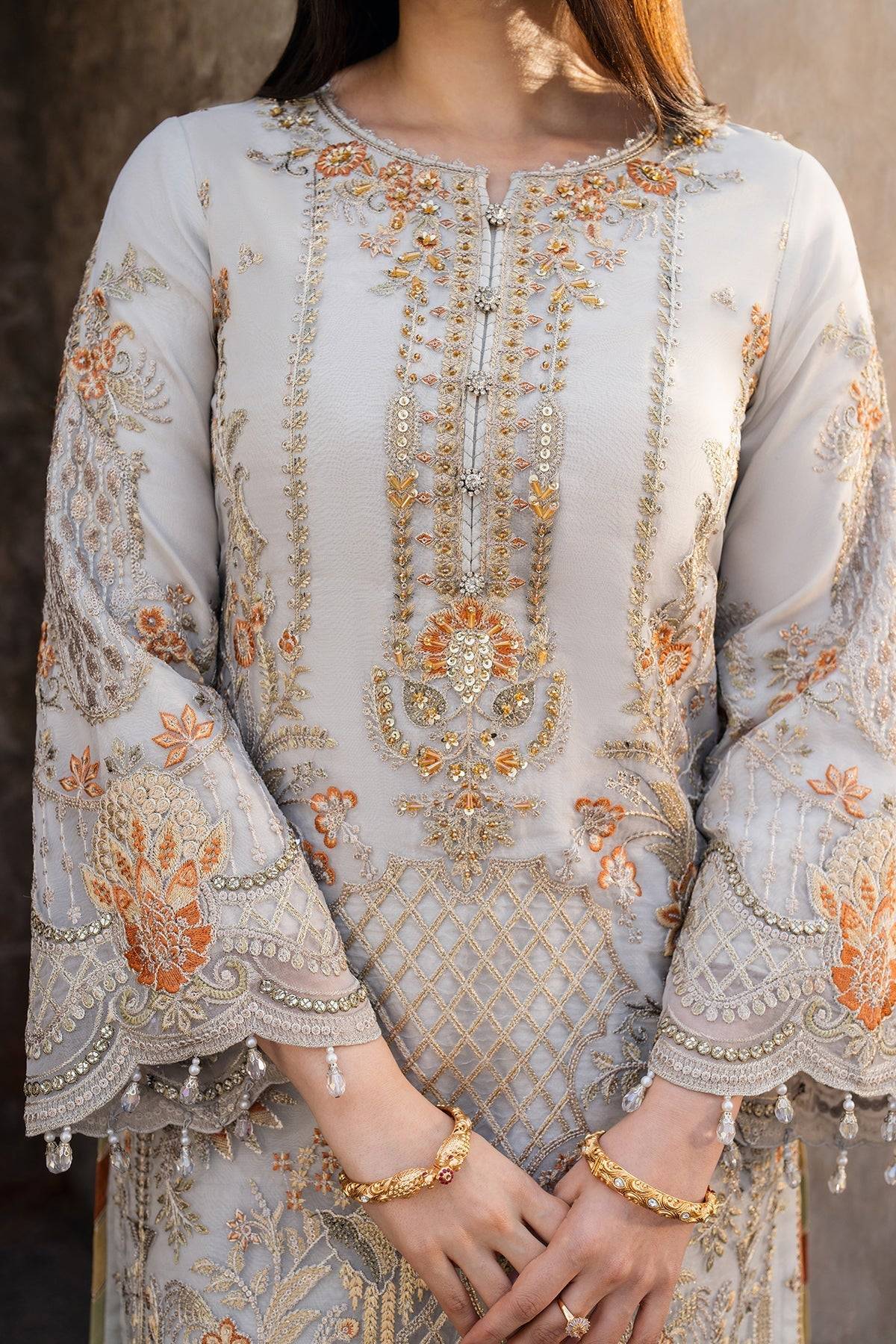 Imrozia Premium | Meeras Luxury Eid 25 | I-223 Zamurd by Maria Faisal - Registered Vendor of : Imrozia Premium - type : Ladies Clothes - 100% original wedding dresses