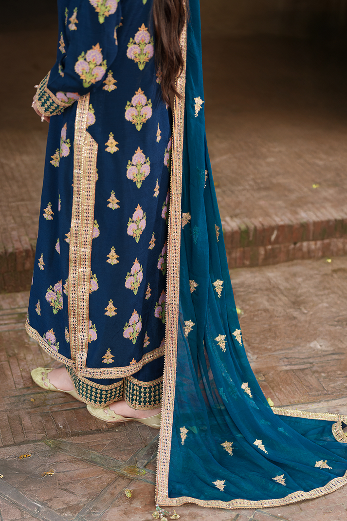 Saad Shaikh | Zaria Festive Pret 25 | SAPPHIRE - Formal Dress - available at Maria Faisal in UK and USA.
