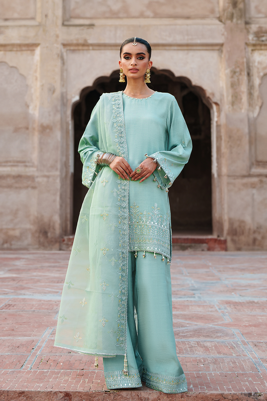 Saad Shaikh | Zaria Festive Pret 25 | AURA - Formal Dress - available at Maria Faisal in UK and USA.