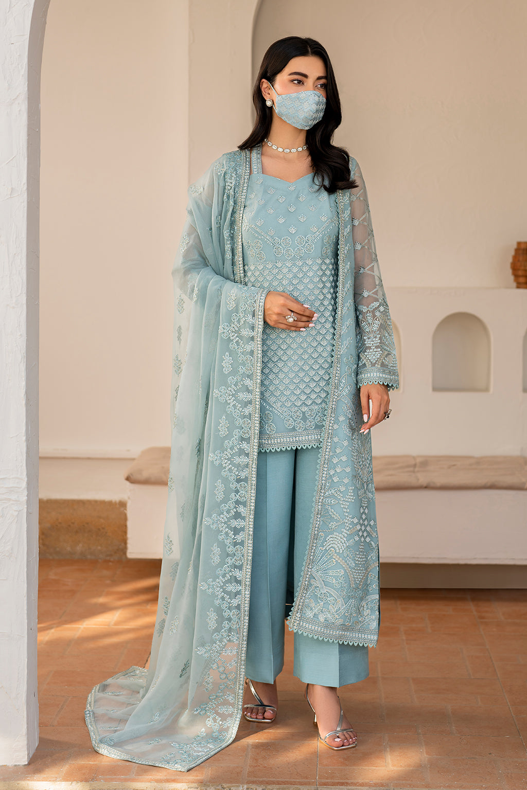 Flossie | Naqsh Formals | S-1405 (B) - Ladies Clothes - Maria Faisal