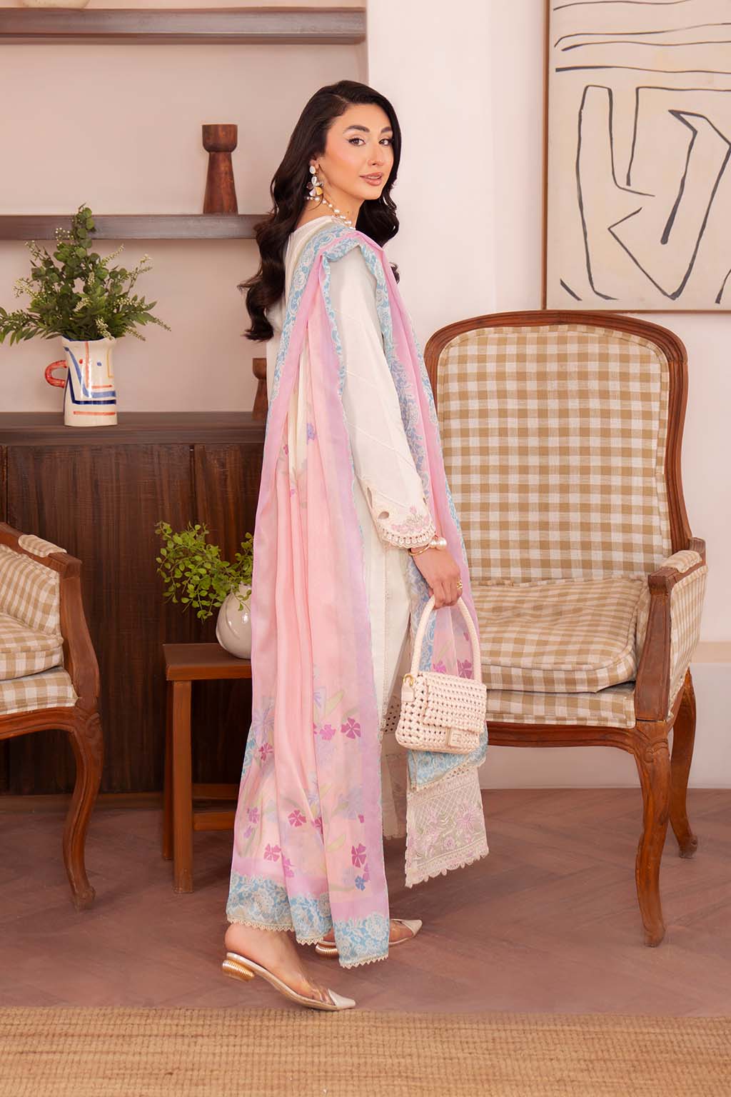 Neeshay | Symphony Luxury Lawn | LUMEN by Maria Faisal - Registered Vendor of : Neeshay - type : Ladies Clothes - 100% original wedding dresses