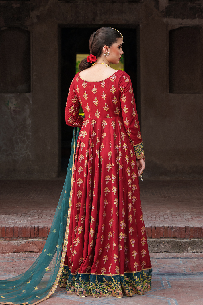 Saad Shaikh | Zaria Festive Pret 25 | SCARLET - Formal Dress - available at Maria Faisal in UK and USA.