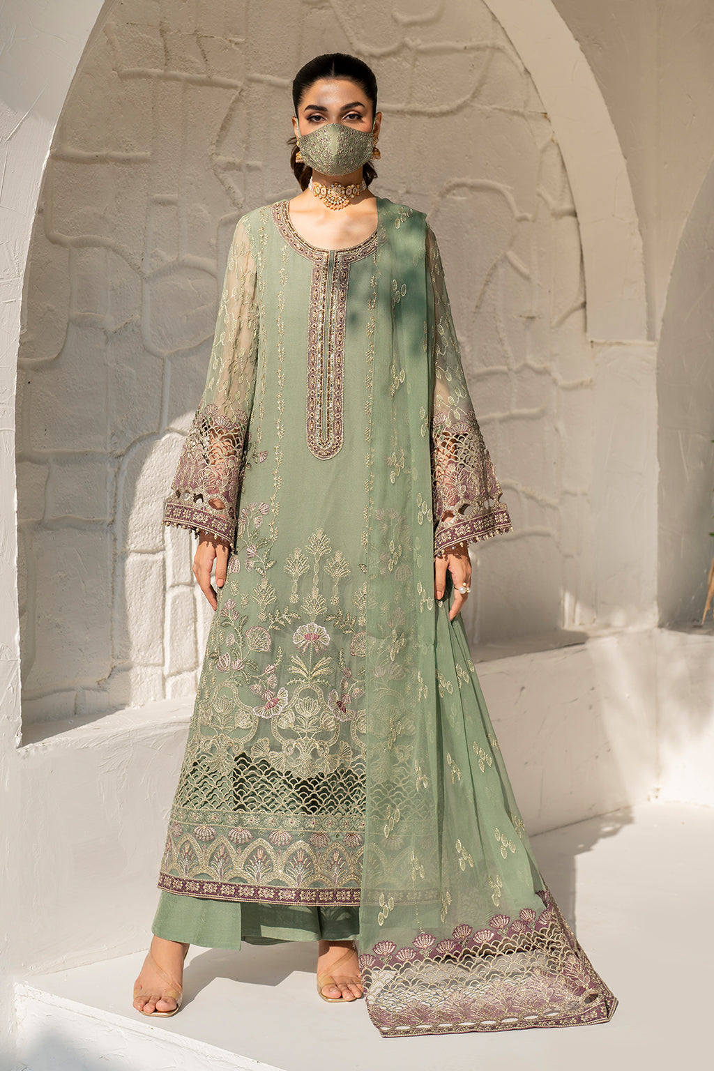 Flossie | Naqsh Formals | S-1406 - Ladies Clothes - Maria Faisal