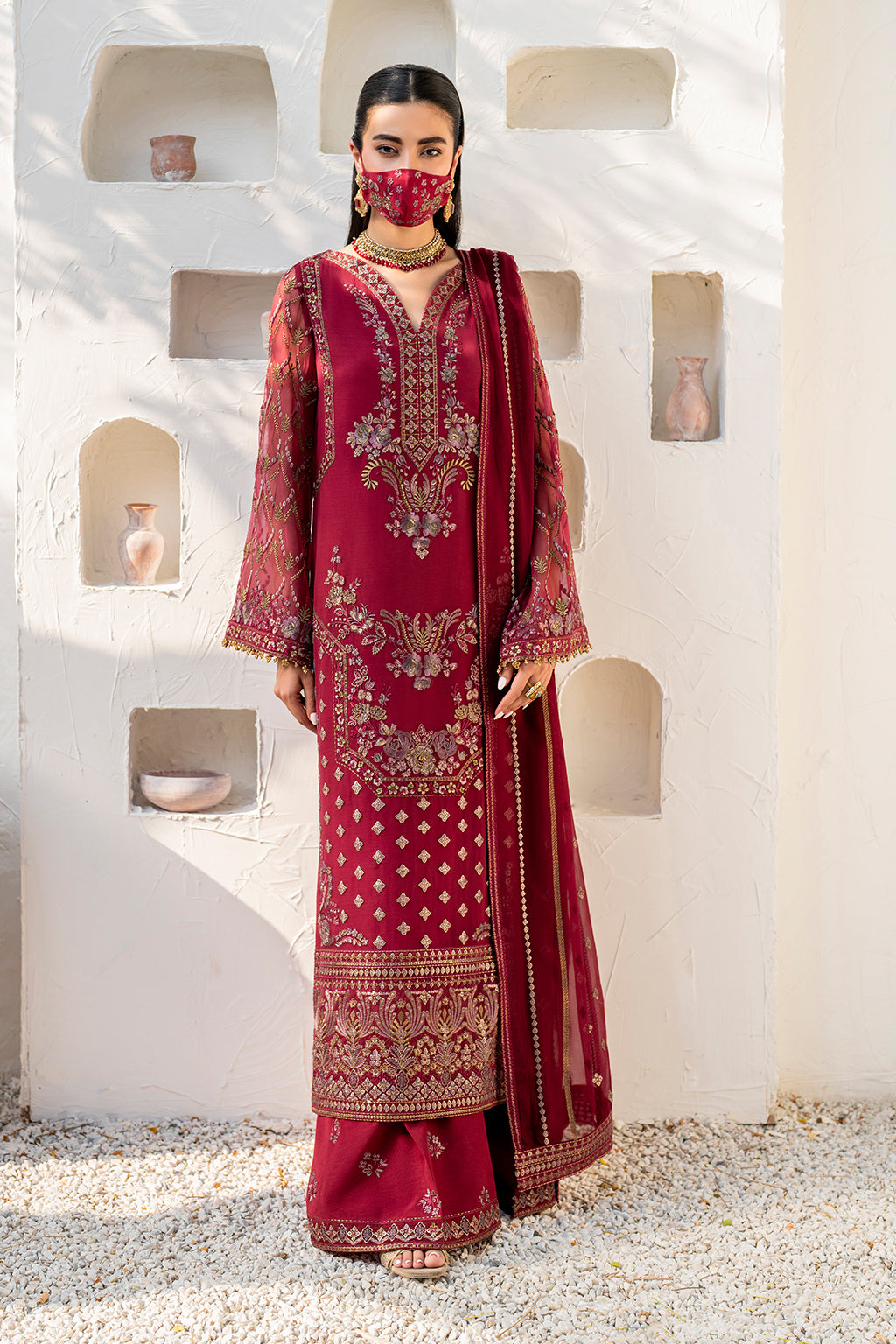 Flossie | Naqsh Formals | S-1402 (A) - Ladies Clothes - Maria Faisal