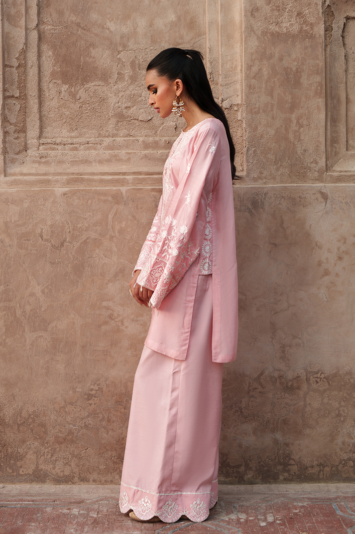 Saad Shaikh | Zaria Festive Pret 25 | BLUSH - Formal Dress - available at Maria Faisal in UK and USA.