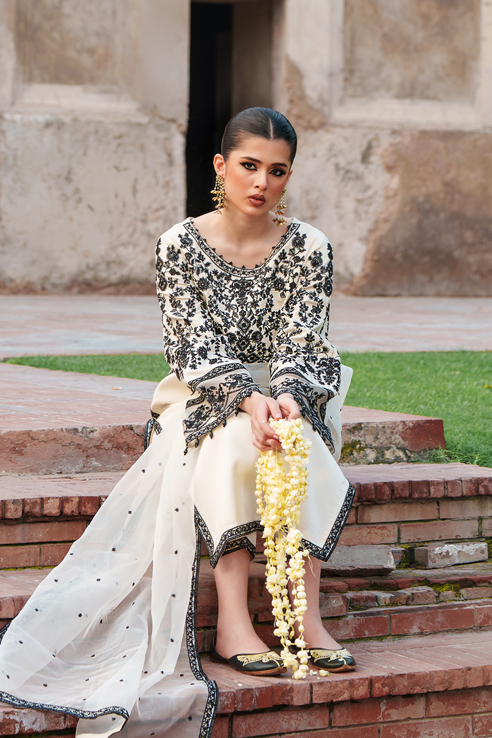Saad Shaikh | Zaria Festive Pret 25 | ISLE - Formal Dress - available at Maria Faisal in UK and USA.