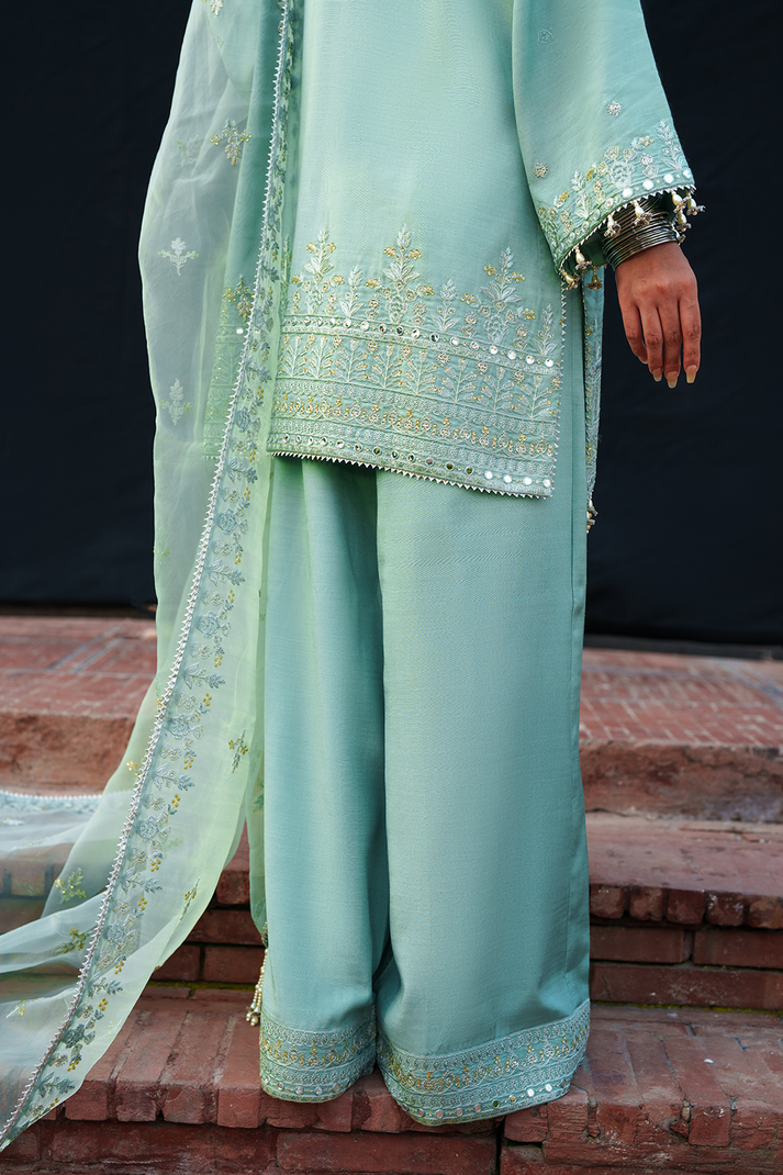 Saad Shaikh | Zaria Festive Pret 25 | AURA - Formal Dress - available at Maria Faisal in UK and USA.