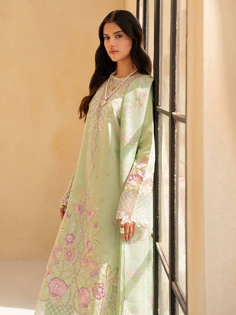 Rajbari | Jahaan Premium Festive Lawn | RAYA (Jahan) 1-B by Maria Faisal - Registered Vendor of : Rajbari - type : Ladies Clothes - 100% original wedding dresses