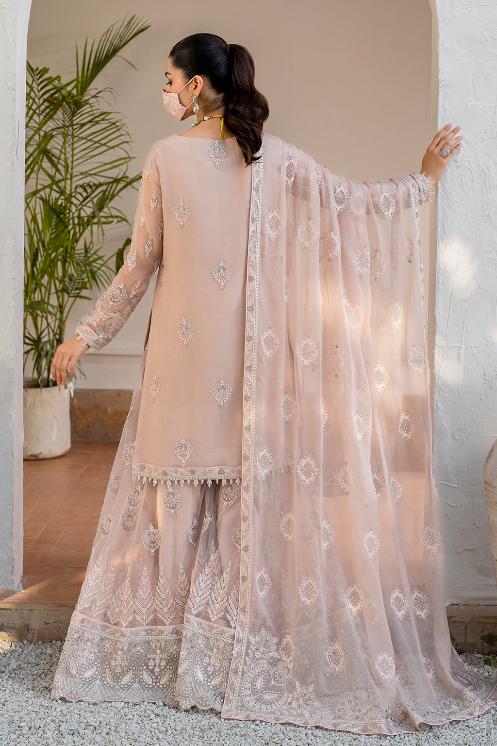 Flossie | Naqsh Formals | S-1403 (B) - Ladies Clothes - Maria Faisal