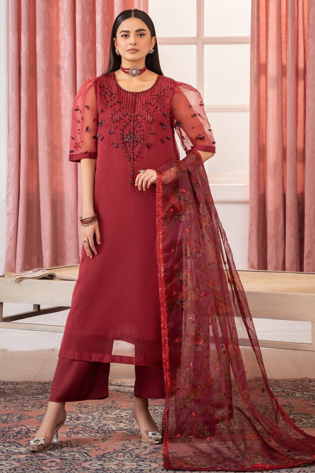 Charizma | Festive Pret | CMA-5-119 by Maria Faisal - Registered Vendor of : Charizma - type : Ladies Clothes - 100% original wedding dresses