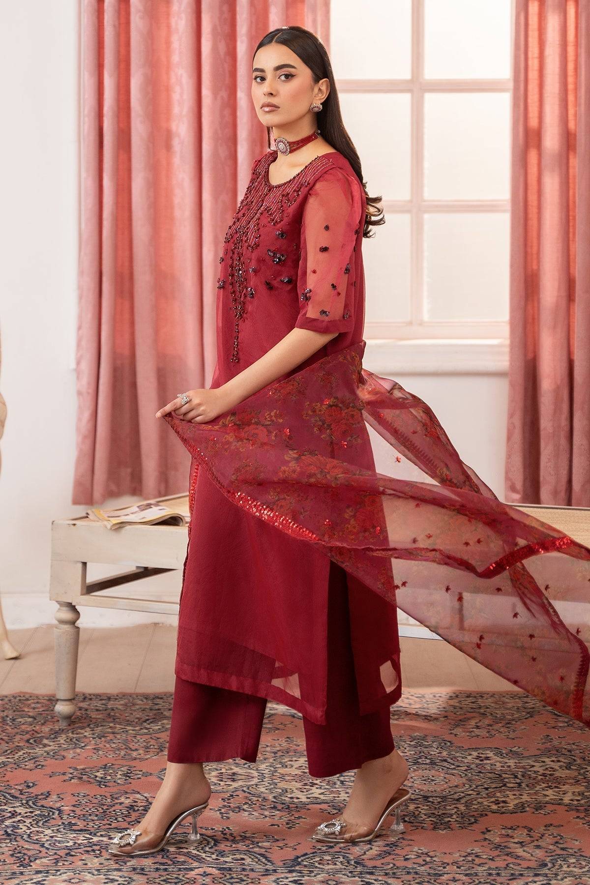 Charizma | Festive Pret | CMA-5-119 by Maria Faisal - Registered Vendor of : Charizma - type : Ladies Clothes - 100% original wedding dresses