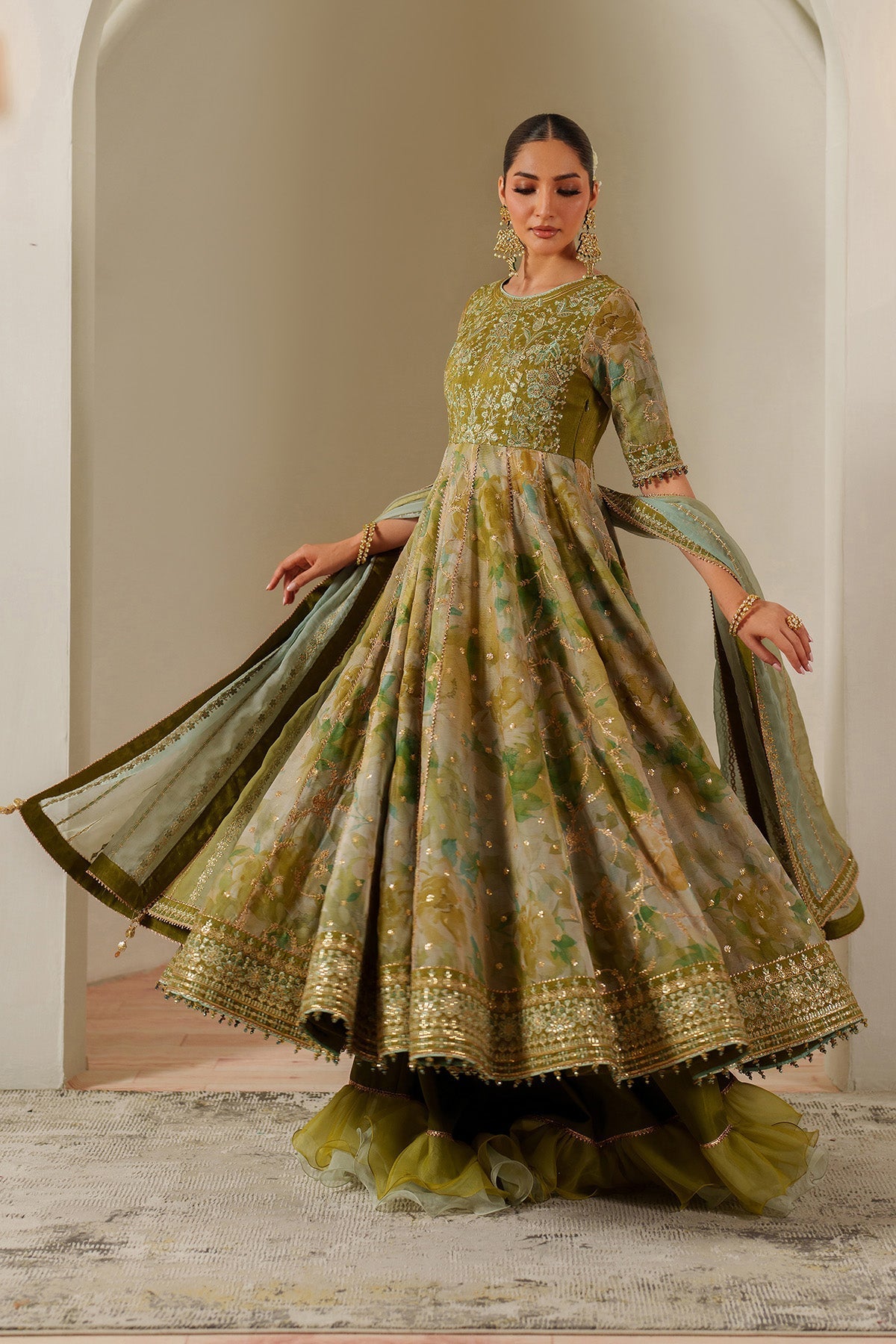 Alizeh | Fleur Chiffon | AF-CH-2195-Renee - Ladies Clothes - Maria Faisal