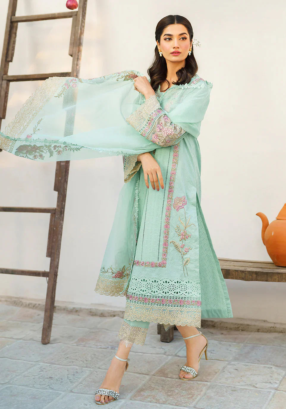 Zarqash | Belle Ame 24 | BL 006 Aqua Blue - Luxury - Maria Faisal