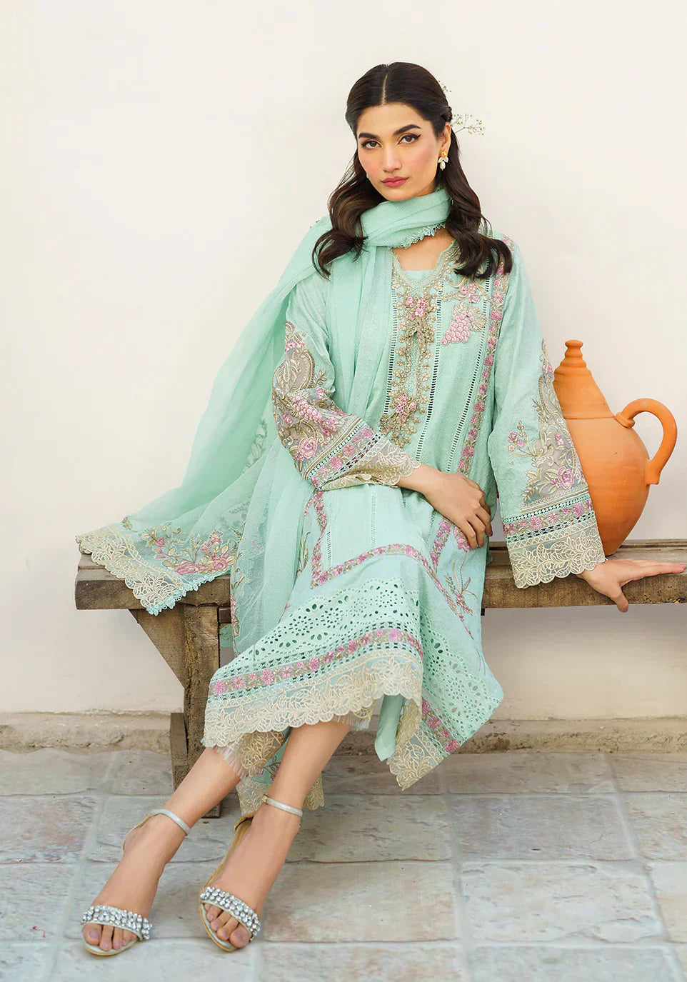 Zarqash | Belle Ame 24 | BL 006 Aqua Blue - Luxury - Maria Faisal