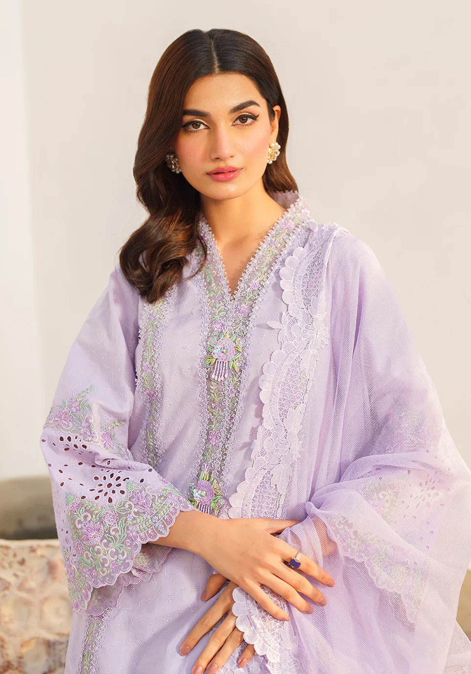 Zarqash | Belle Ame 24 | BL 011 Fleur Lilas - Ladies Clothes - Maria Faisal