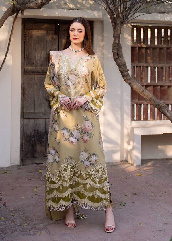 Myeesha | Lamhay Luxury Lawn 25 | Zarnish by Maria Faisal - Registered Vendor of : Myeesha - type : Ladies Clothes - 100% original wedding dresses