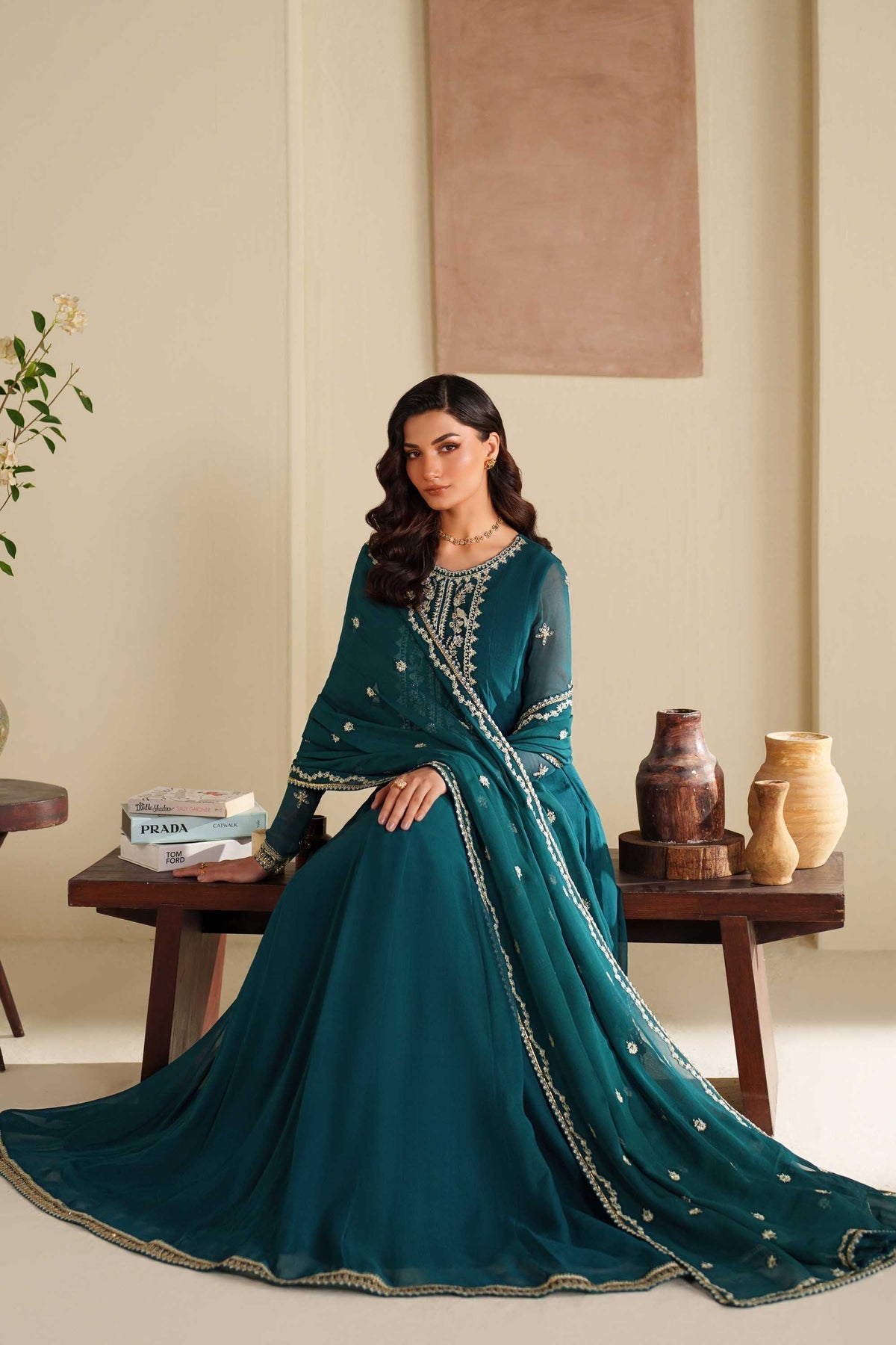 Akbar Aslam | Formal Pret | Nazni - Formal Dress - available at Maria Faisal in UK and USA.