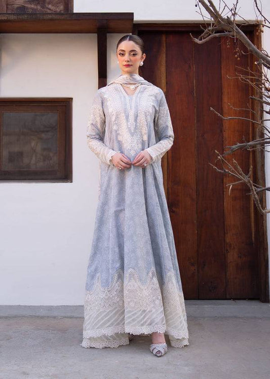 Myeesha | Lamhay Luxury Lawn 25 | Aabroo by Maria Faisal - Registered Vendor of : Myeesha - type : Ladies Clothes - 100% original wedding dresses