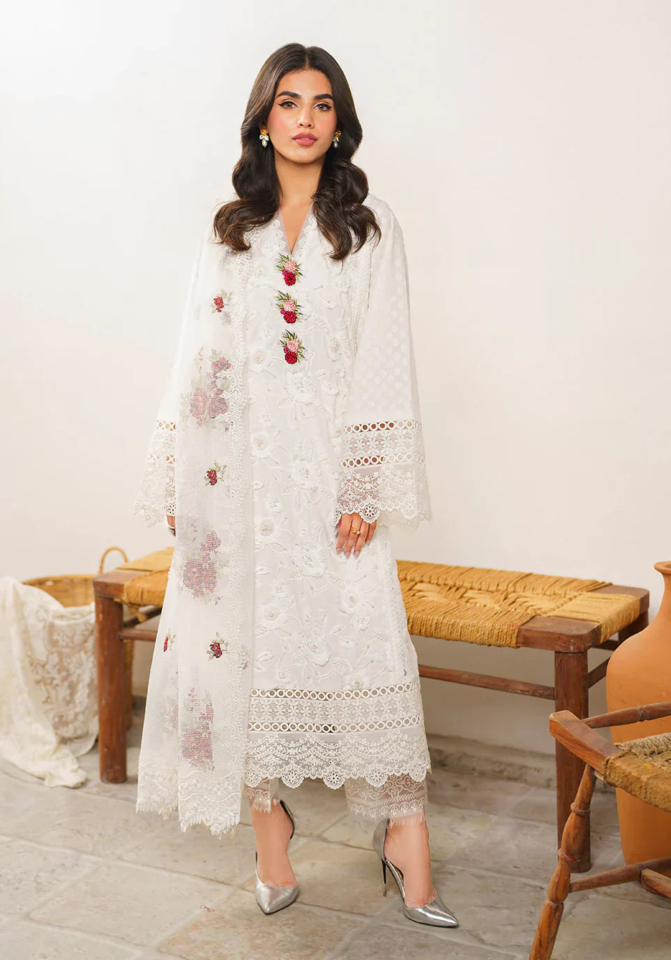 Zarqash | Belle Ame 24 | BL 012 BLANCHE - Ladies Clothes - Maria Faisal