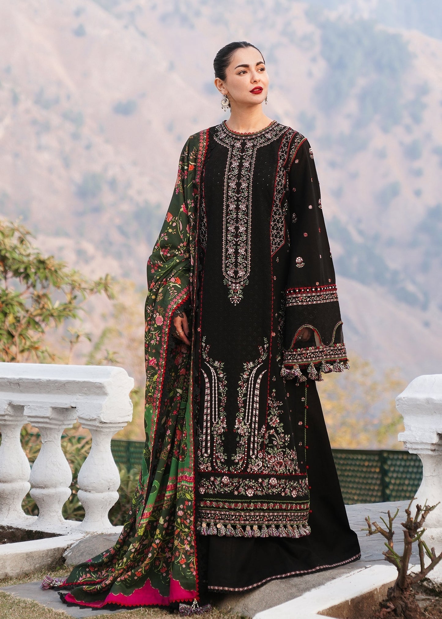 Hussain Rehar | Winter Shawl 24 | Zobia - Ladies Clothes - Maria Faisal
