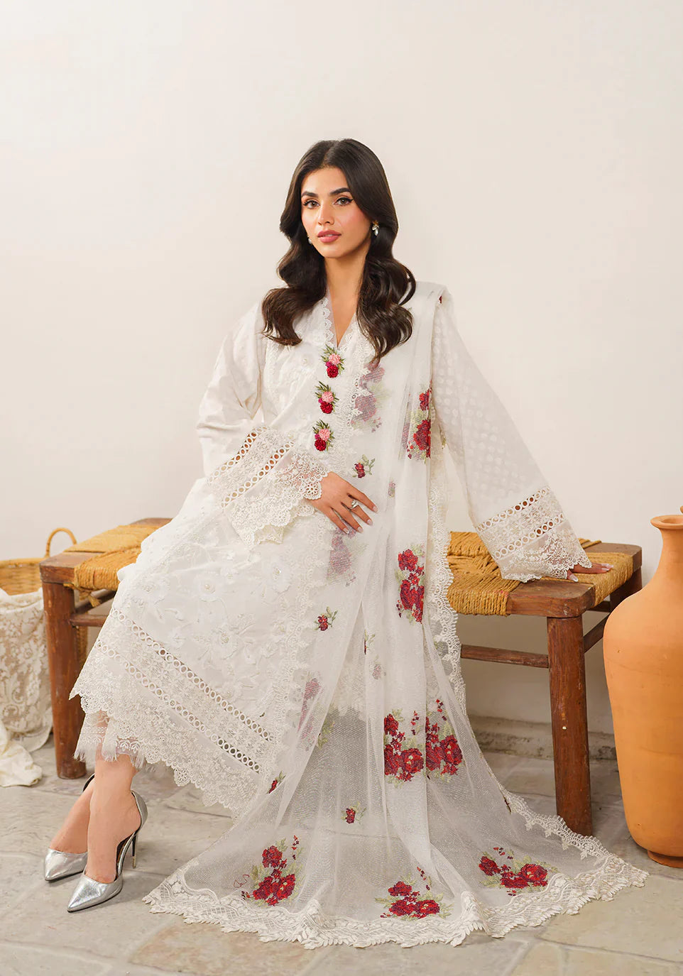 Zarqash | Belle Ame 24 | BL 012 BLANCHE - Ladies Clothes - Maria Faisal