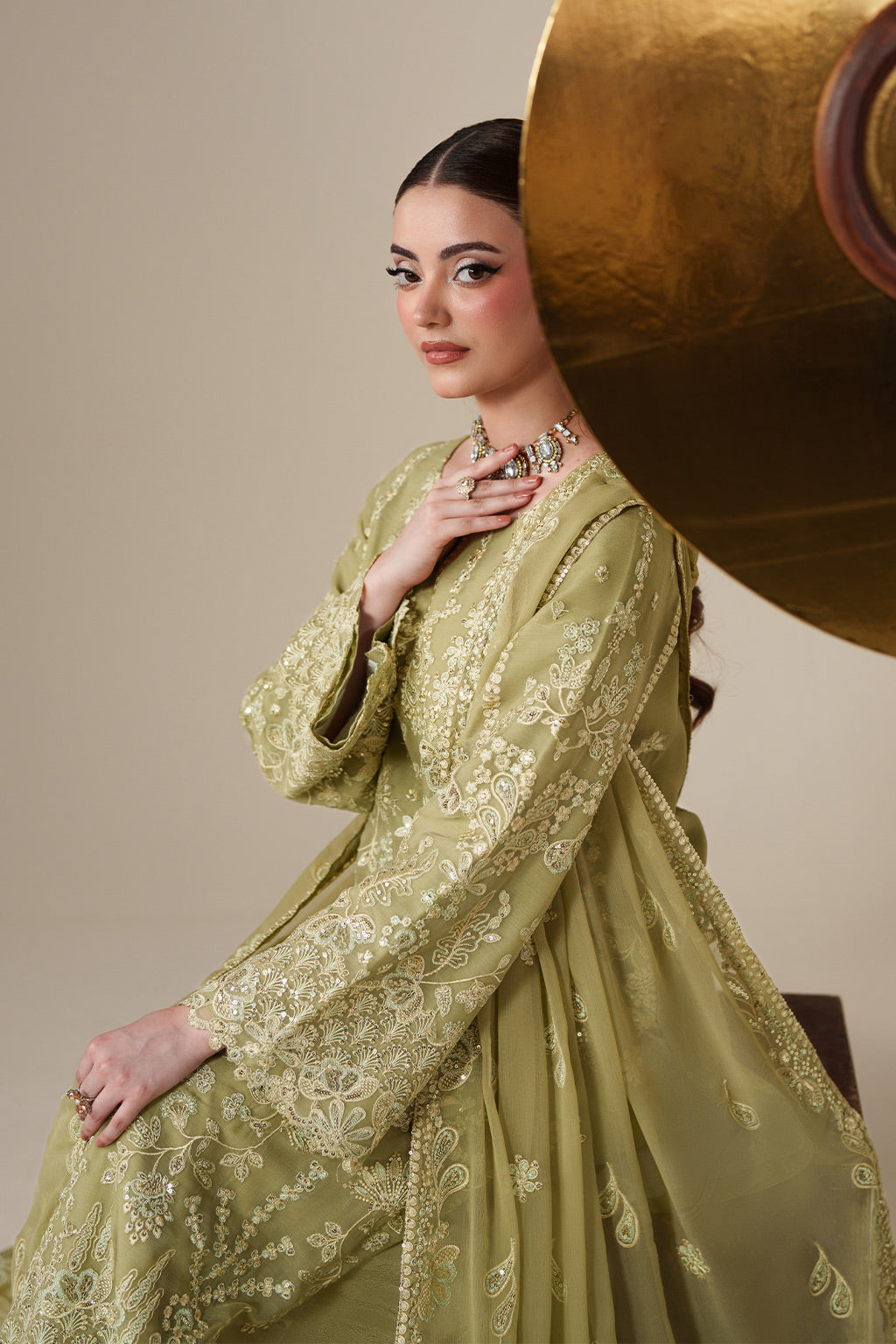Emaan Adeel | Nouvelle Luxury Chiffon | NOLA - Formal Dress - available at Maria Faisal in UK and USA.