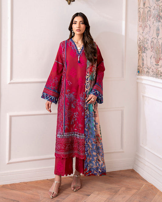 Roheenaz | Aezel Embroidered Cambric | Oriva - Ladies Clothes - Maria Faisal
