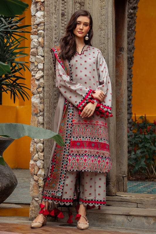 Charizma | C Prints Winter 25 |  3-PC Unstitched Printed Linen Collection CPW5-01 - Ladies Clothes - Maria Faisal