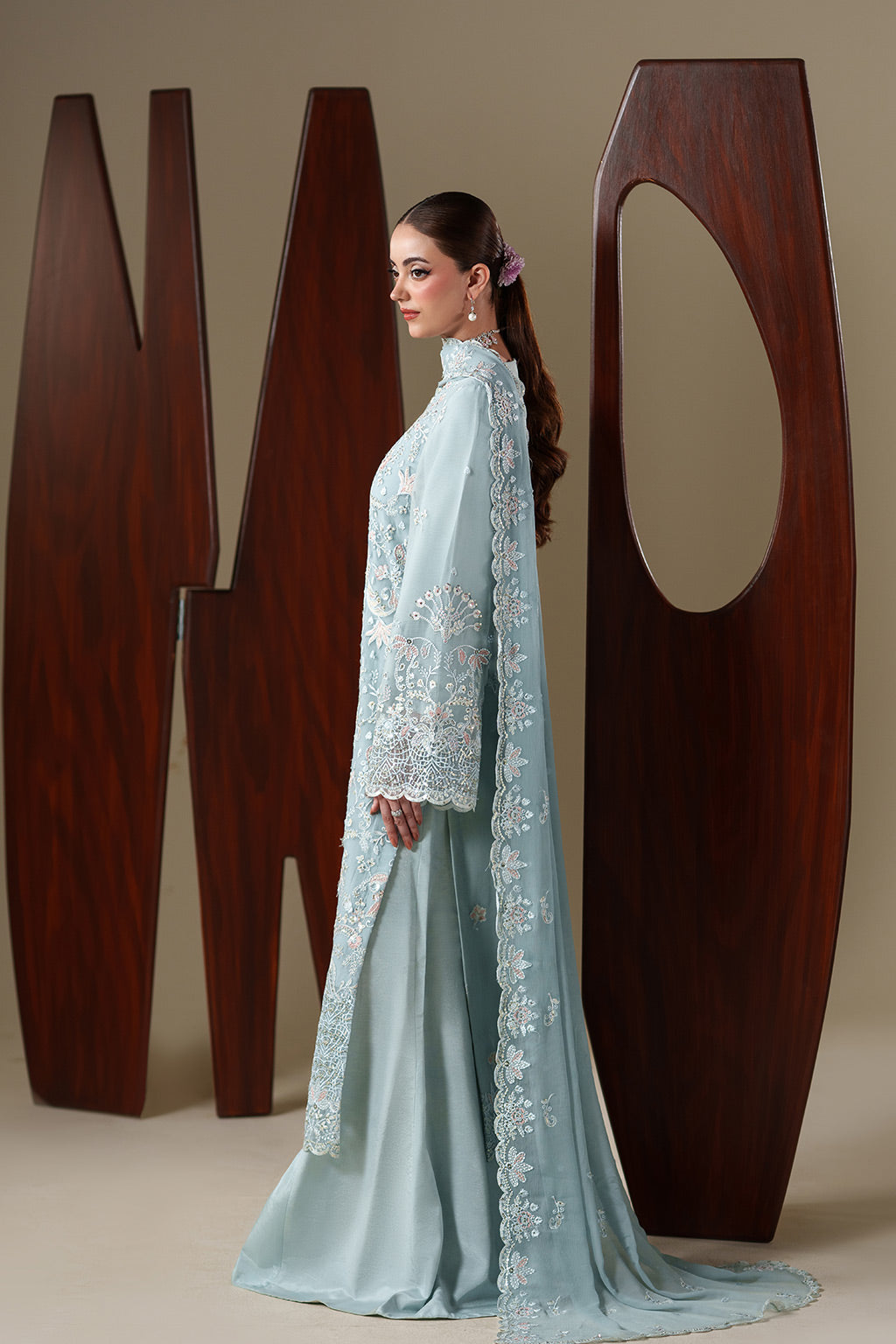 Emaan Adeel | Nouvelle Luxury Chiffon | ARIA - Formal Dress - available at Maria Faisal in UK and USA.