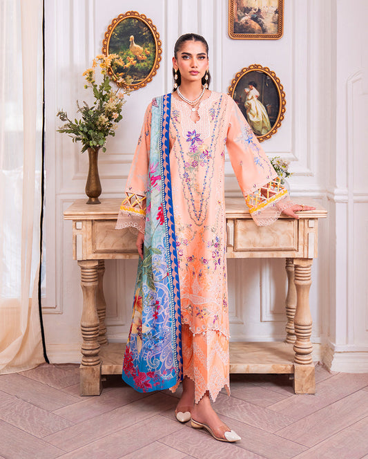 Roheenaz | Aezel Embroidered Cambric | Amal - Ladies Clothes - Maria Faisal