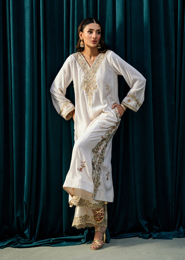 Imperial Ivory – authentic Pakistani dress from the Velvet Code collection for women in the UK