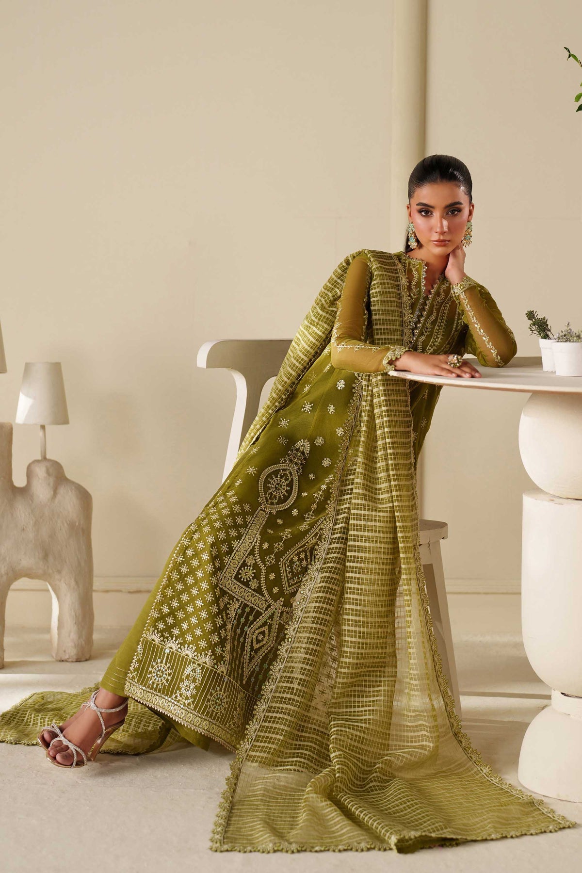 Akbar Aslam | Formal Pret | Lumi - Formal Dress - available at Maria Faisal in UK and USA.