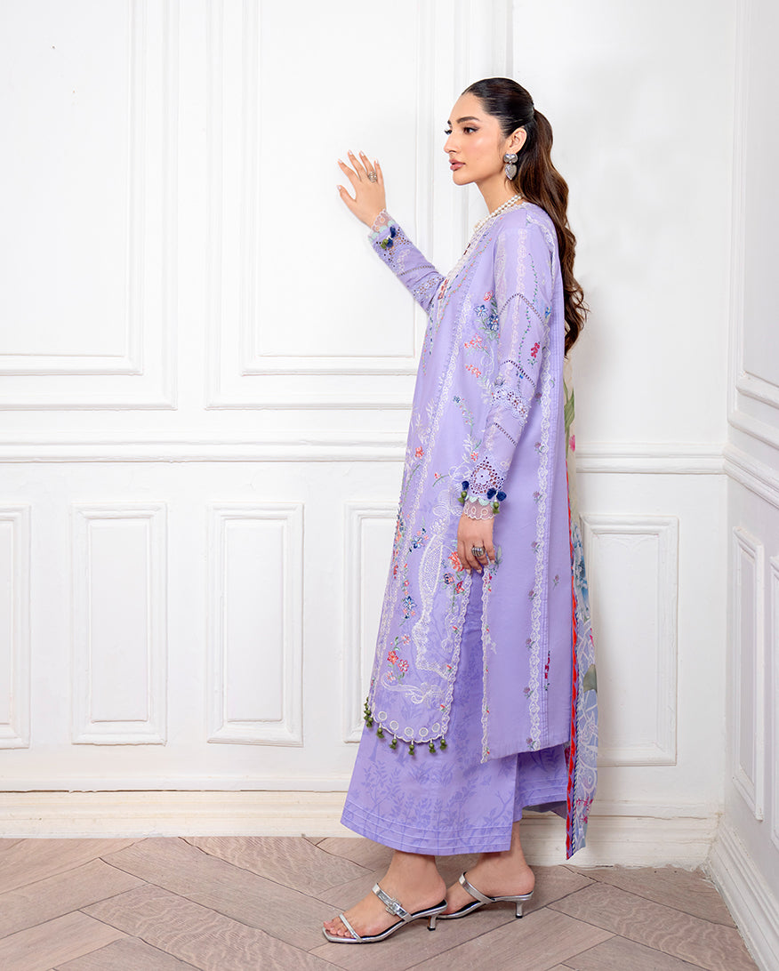 Roheenaz | Aezel Embroidered Cambric | Nivra - Ladies Clothes - Maria Faisal