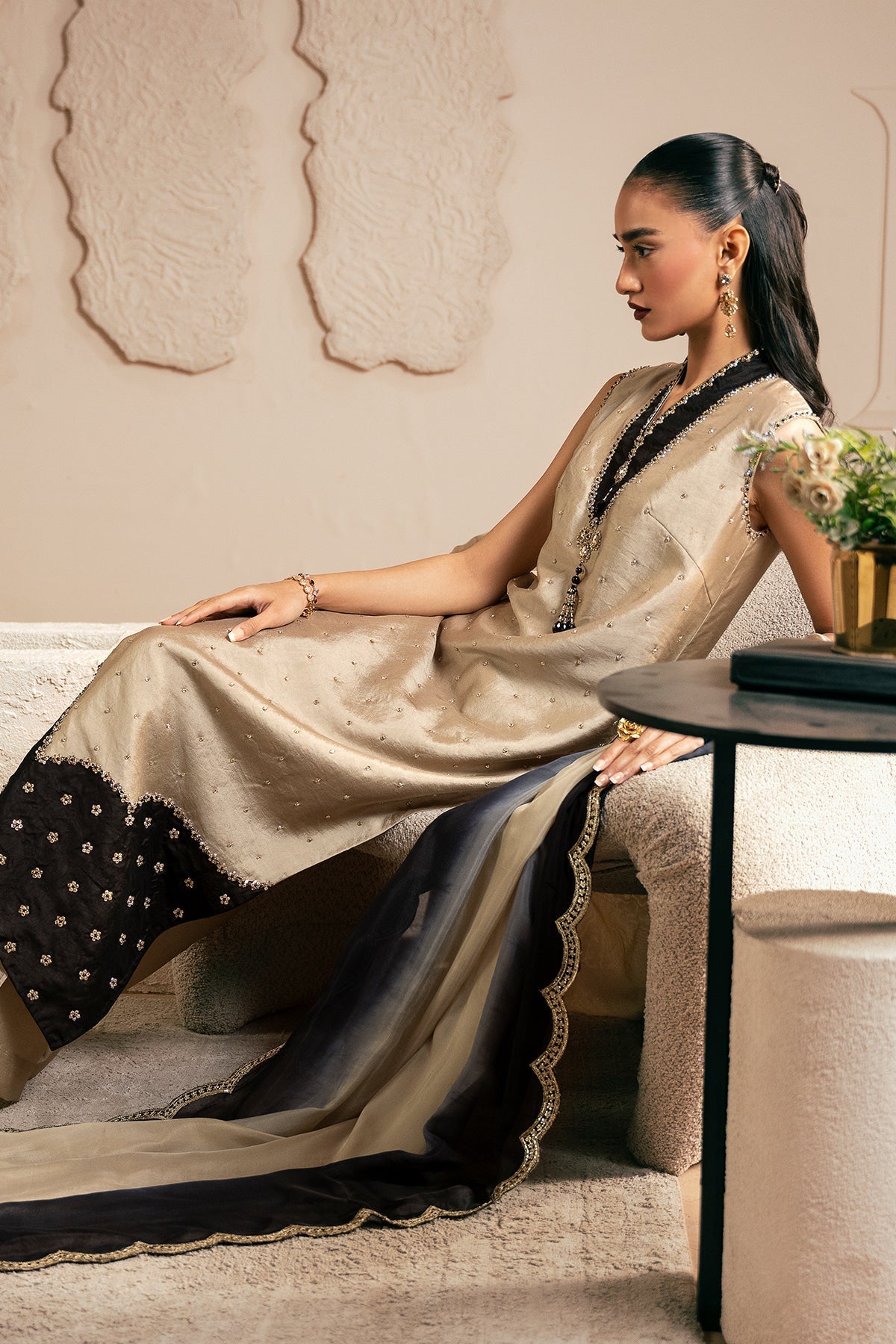 Mina Kashif | Emilie Formals | Zelina - Formal Dress - available at Maria Faisal in UK and USA.