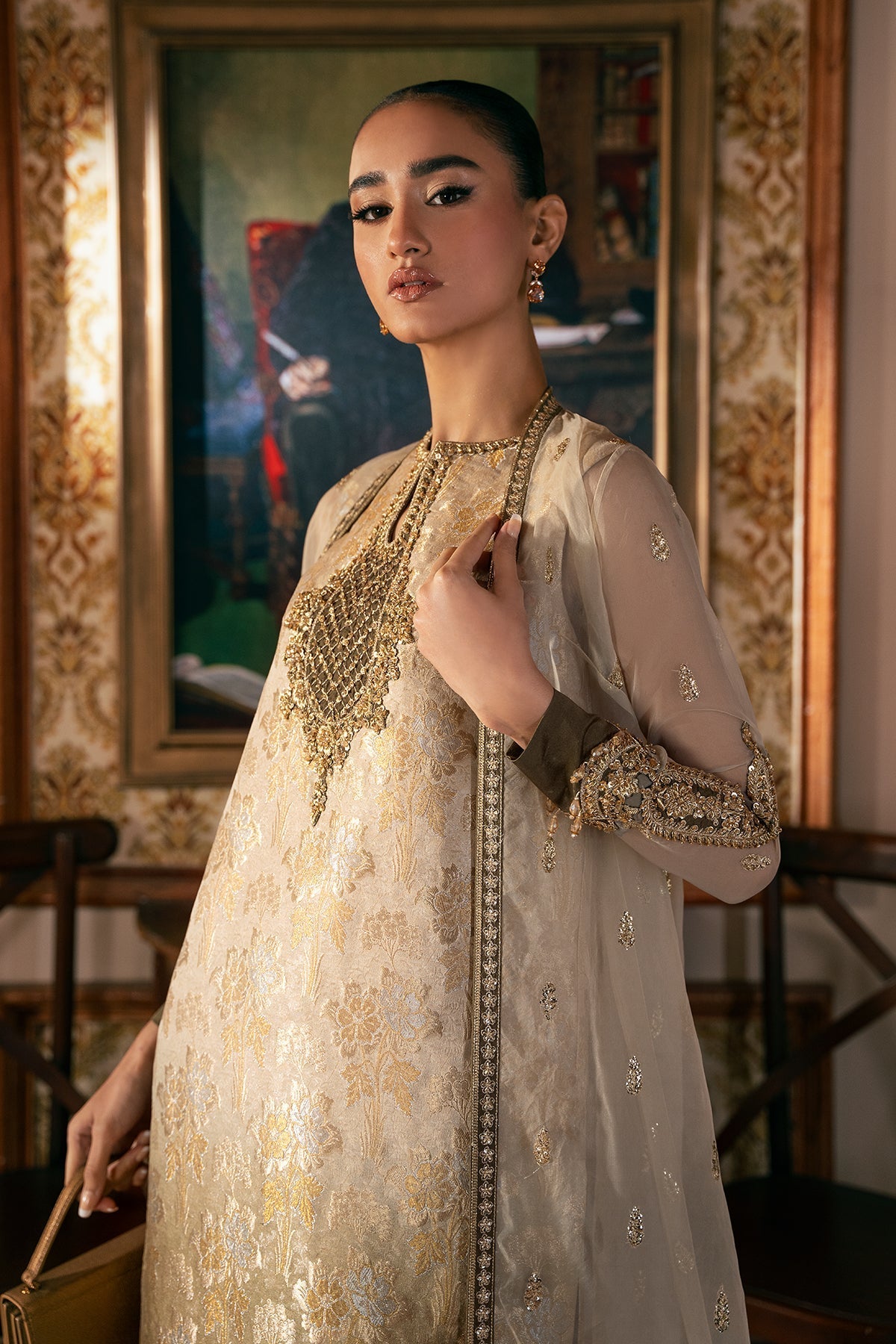 Mina Kashif | Emilie Formals | Bella - Formal Dress - available at Maria Faisal in UK and USA.