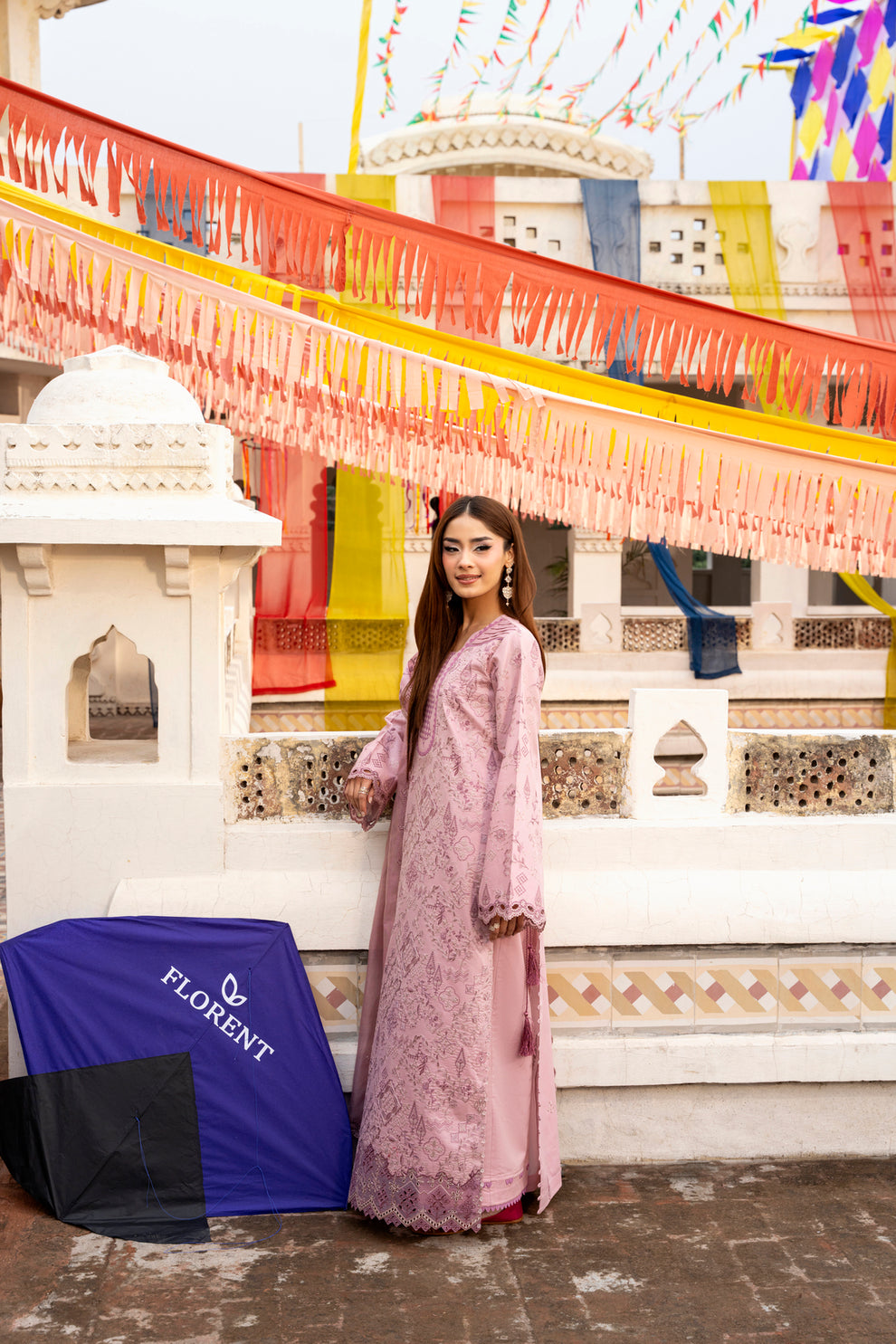 Florent | Basant Chikankari | FBC - 6A - Luxury Dress - available at Maria Faisal in UK and USA.