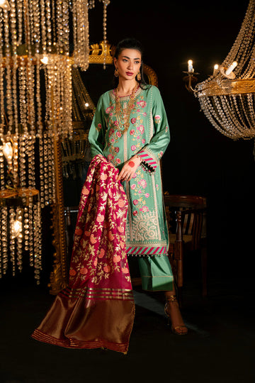 Al Karam | Festive Summer 25 | A-05 - Designer Dress with Intricate embroidery and embellishments. Shop elegent wedding dress at Maria Faisal.