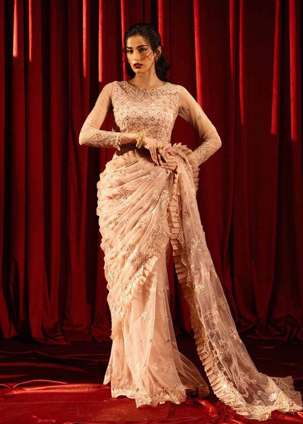 Paras by Pasha | Noor -e- Jahan Saree Collection | Shab-e-Gulabi by Maria Faisal - Registered Vendor of : Paras by Pasha - type : Ladies Clothes - 100% original wedding dresses