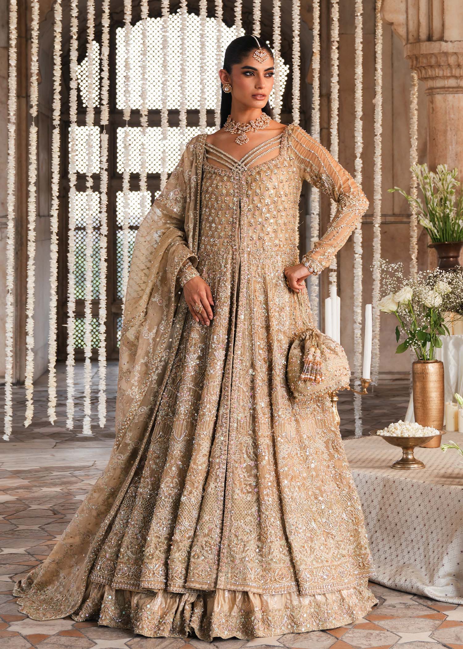 Kanwal Malik | Sajni Wedding Festive | DARAKSHAN - Wedding Dress - available at Maria Faisal in UK and USA.