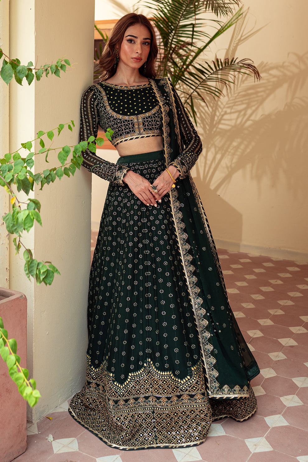 Neeshay | Dastaan Luxury Chiffon | Sheesh - Wedding Dress - Maria Faisal