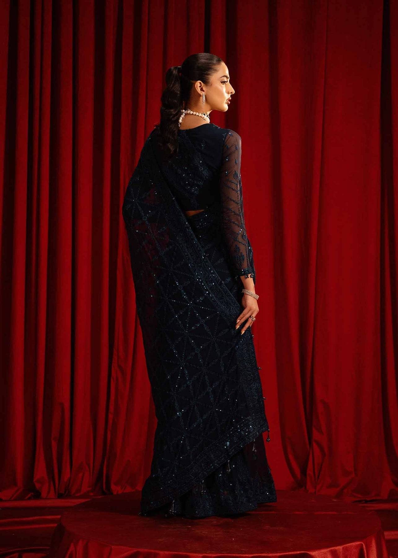 Paras by Pasha | Noor -e- Jahan Saree Collection | Neel-e-Noor by Maria Faisal - Registered Vendor of : Paras by Pasha - type : Ladies Clothes - 100% original wedding dresses