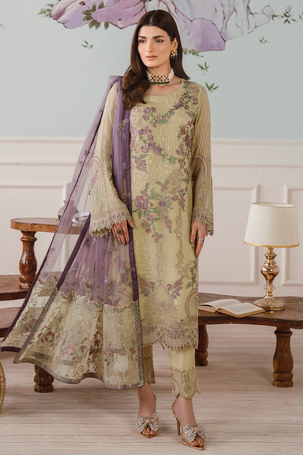 Ramsha | Ramsha Collection | F-2512 - Ladies Clothes - Maria Faisal