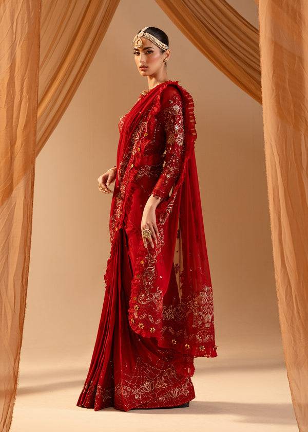 Paras by Pasha | Noor -e- Jahan Saree Collection | Laal-e-Jahan by Maria Faisal - Registered Vendor of : Paras by Pasha - type : Ladies Clothes - 100% original wedding dresses