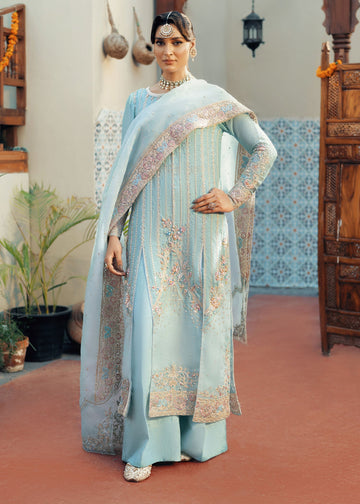 Jamnii | Noor e Nazakat | Dastan - Designer Dress with Intricate embroidery and embellishments. Shop elegent wedding dress at Maria Faisal.